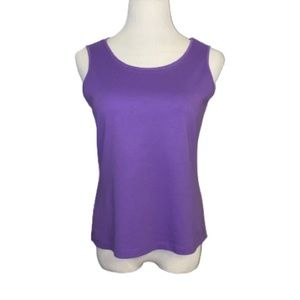 Kim Rogers Purple Sleeveless Shirt Size PM